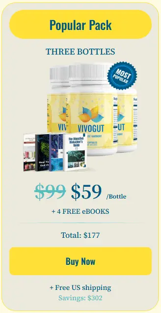 VivoGut 90-day supply for gut health support